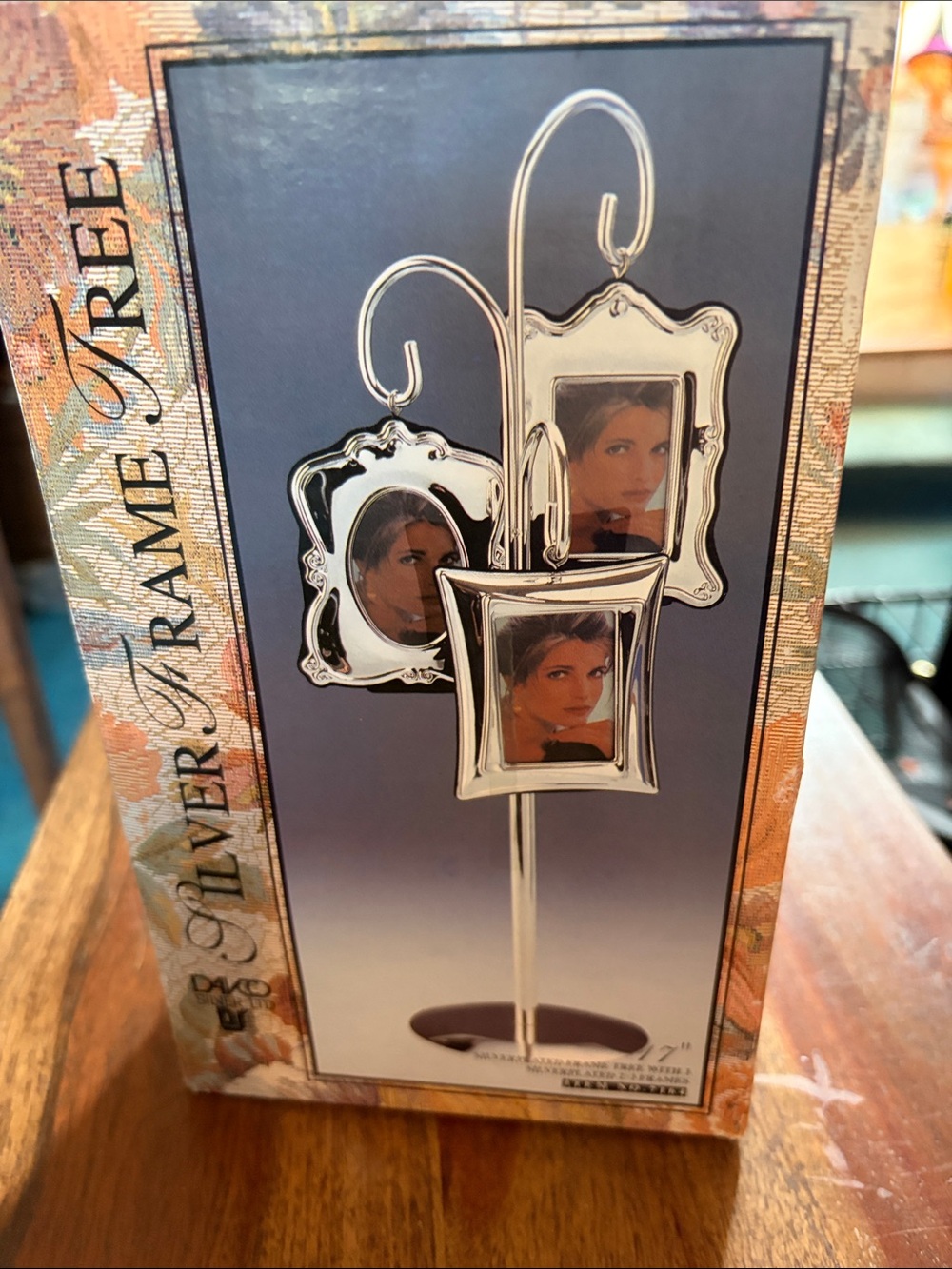 Ornate Silver Multi-Frame Tree Photo Stand